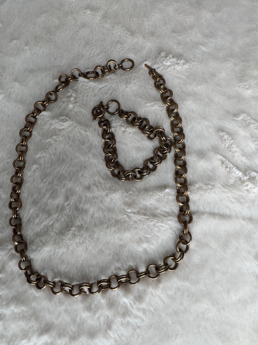 Kendra Scott Gold Link Circle Necklace and Bracelet